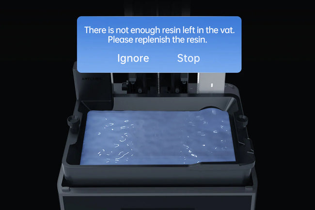 Reçine Seviyesi Algılama Baskı için Optimum Reçine Miktarı Sağlar