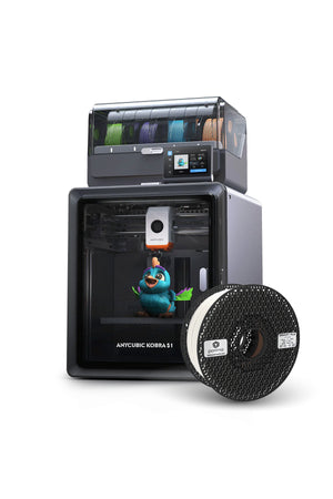 Anycubic Kobra S1 Combo 3D Yazıcı + Porima Smart PLA Filament 1.75mm 1kg Beyaz