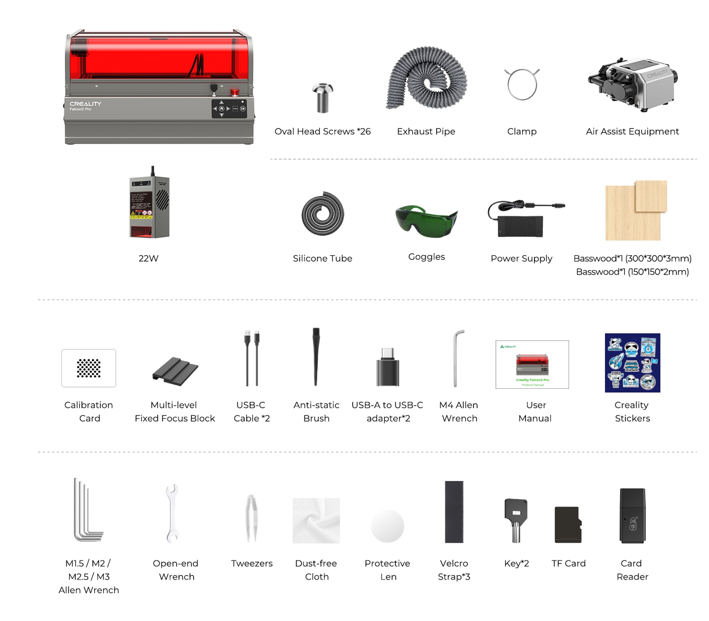 Creality Falcon 2 Pro 60W Lazer Gravür