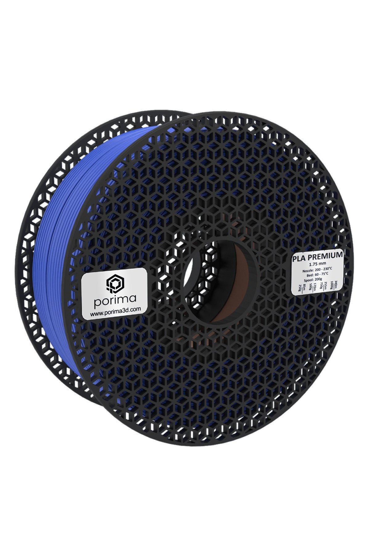 Porima Safir Mavi Premium PLA 3D yazıcı filamenti, 1kg, 1.75mm