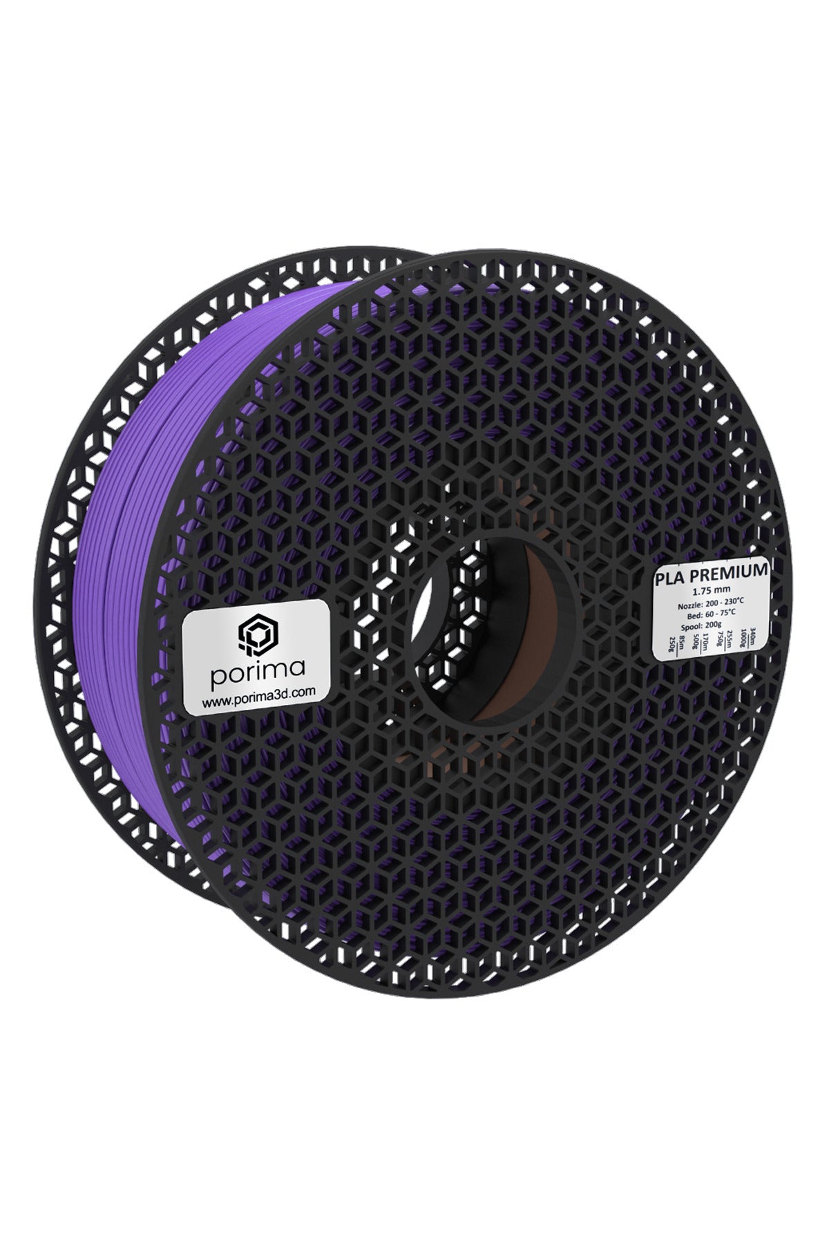 Porima Violet Premium PLA 3D yazıcı filamenti, 1kg, 1.75mm