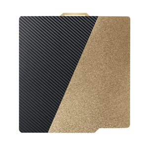 PorimaX Smooth Carbon Fiber PET / Textured Gold PEI Tabla